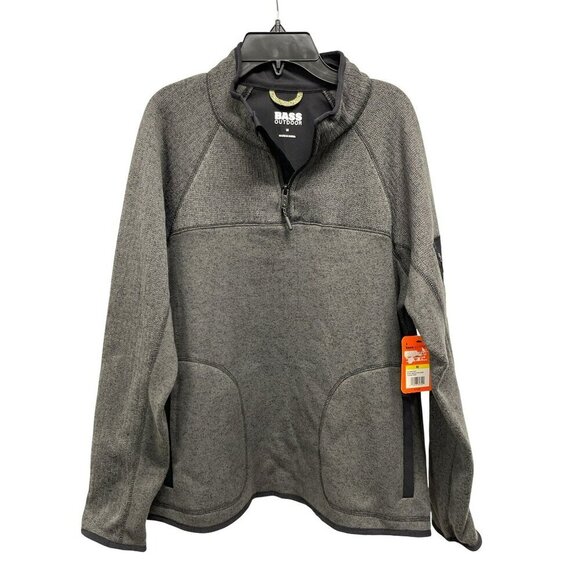 Bass Tops - Bass Outdoor Size Medium Quarter Zip Fleece Layering Top NWT